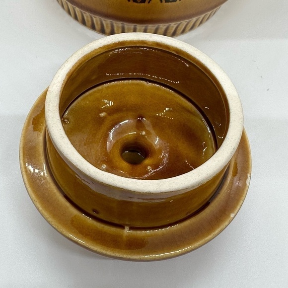 Coffee Pot Brown Geometric Design MCM • Made in Japan - Picture 10 of 11